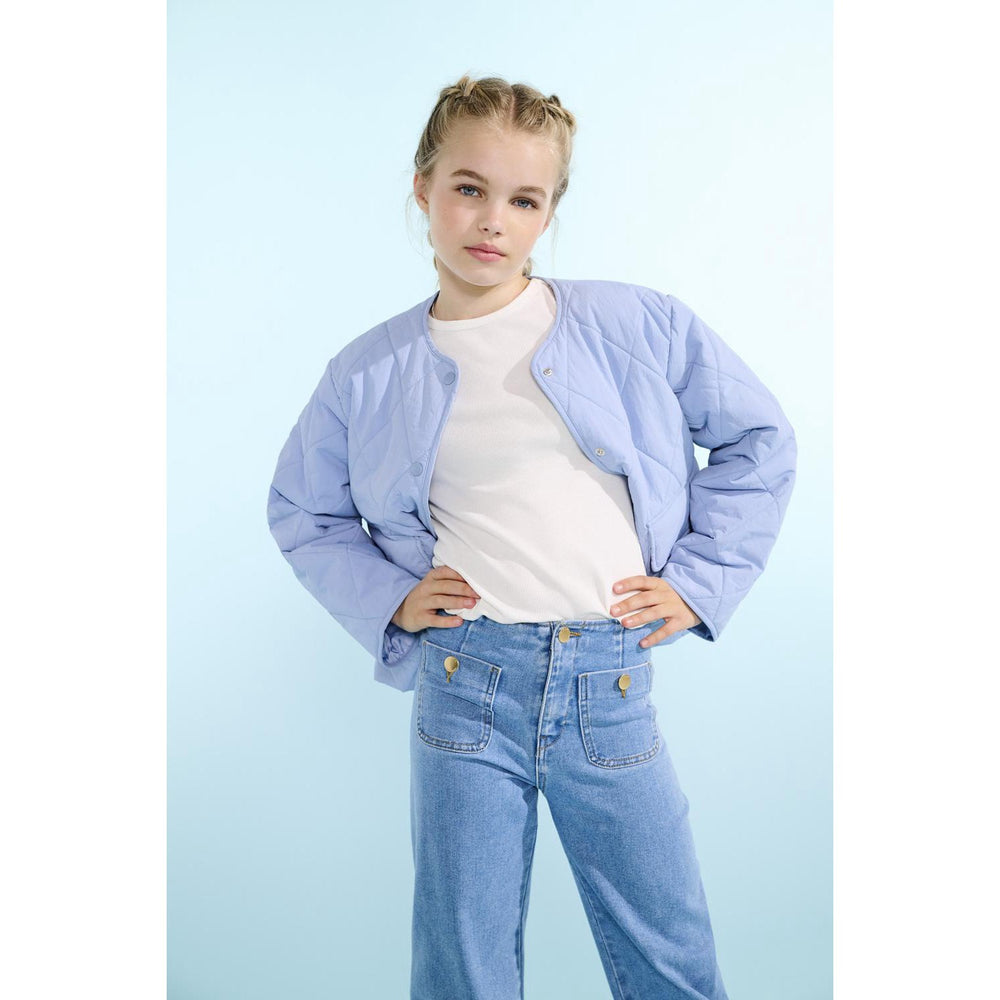 Køb kids ONLY Light Blue Denim Kogmadeline Hw Wide Pocket Dnm Gua