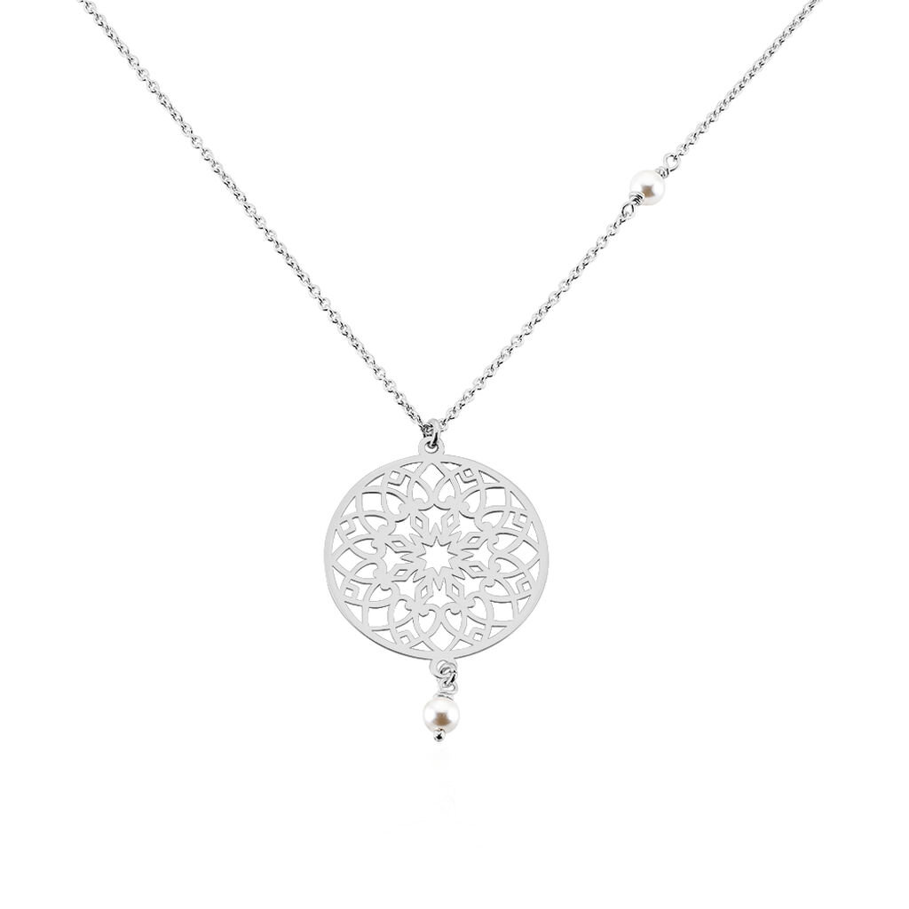 Collier Yolenn Argent Blanc Perle De Culture