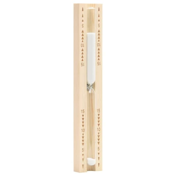 vidaXL 2-i-1 Hygrometer og timeglass til badstue heltre furu