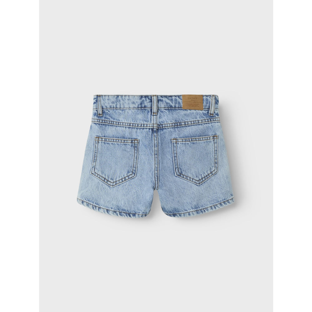 Køb Name It Medium Blue Denim Rose Regular Denim Shorts Noos