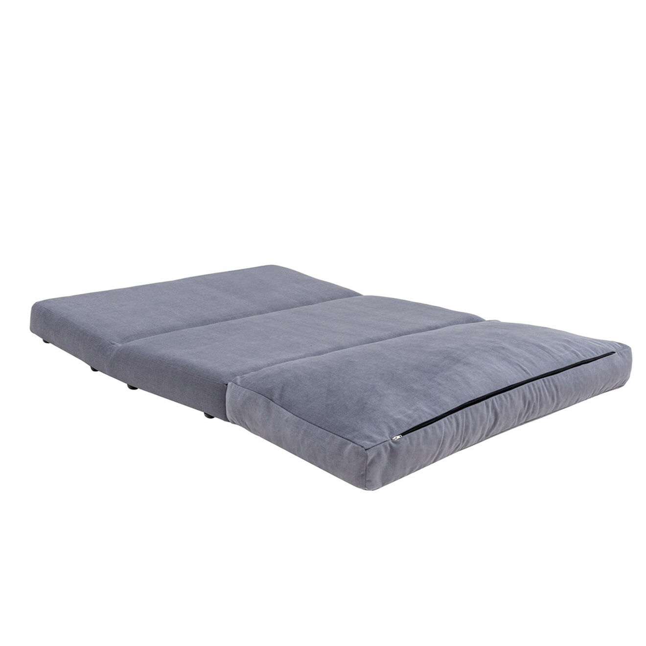 Homitis Banquette Convertible 2 places Taida grise - 120x68x26 cm