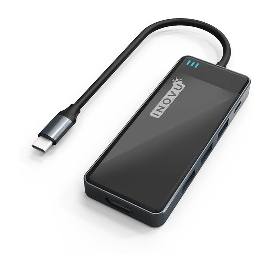 INOVU Station d'accueil USB-C 6 en 1 (HDMI/USB/SD)