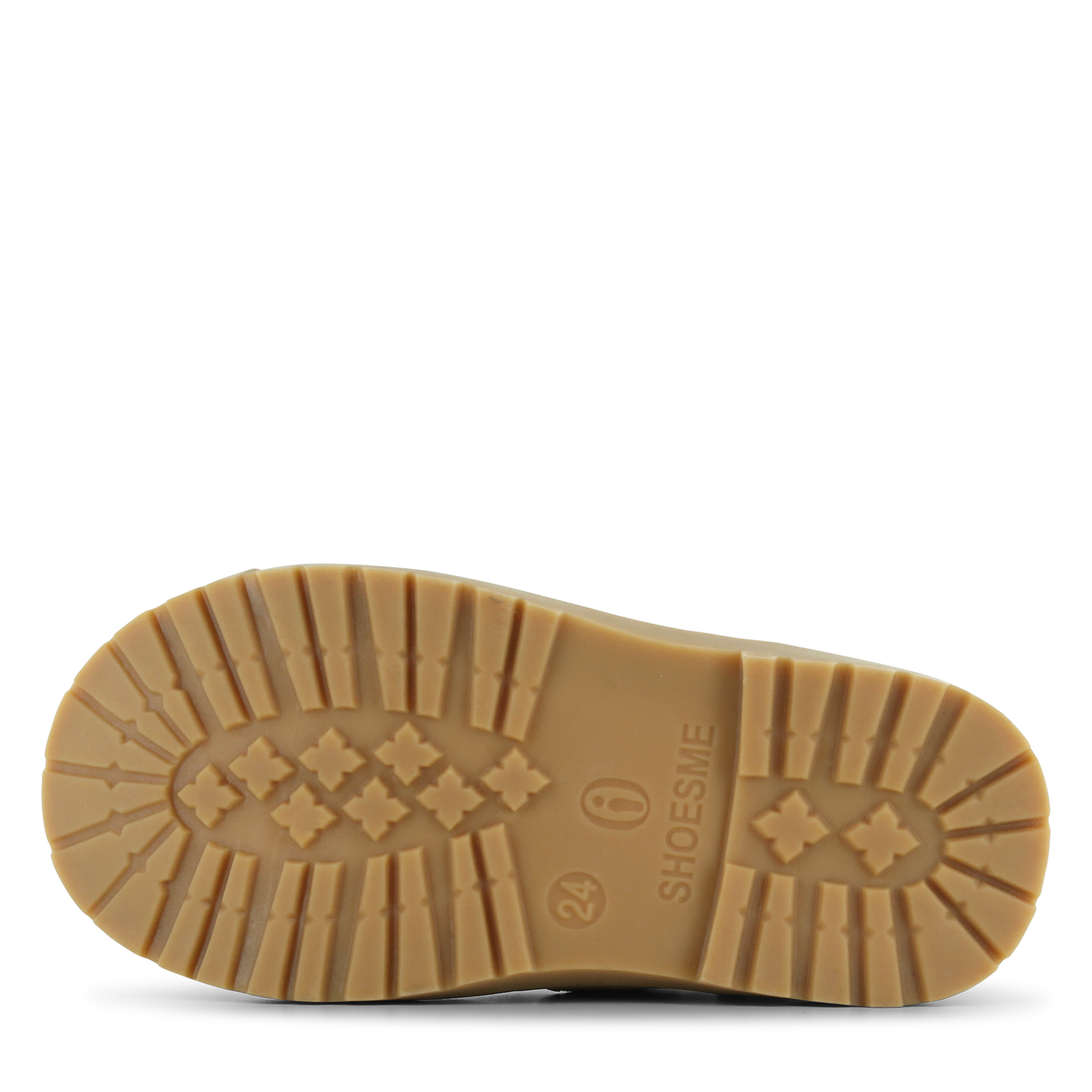 Shoesme cognac warmgevoerde veterboot Suède | Jongens schoenen