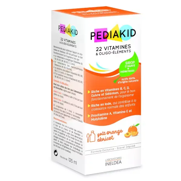 Pediakid 22 Vitaminas e Oligoelementos 125ml