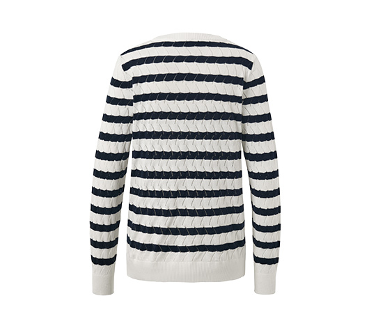 Gestreifter Strickpullover