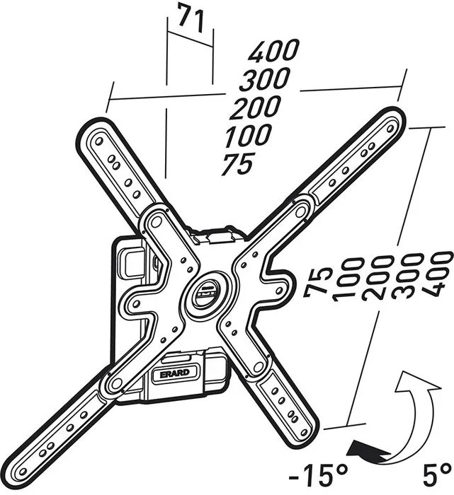 Erard Cliff 400 T Supports TV
