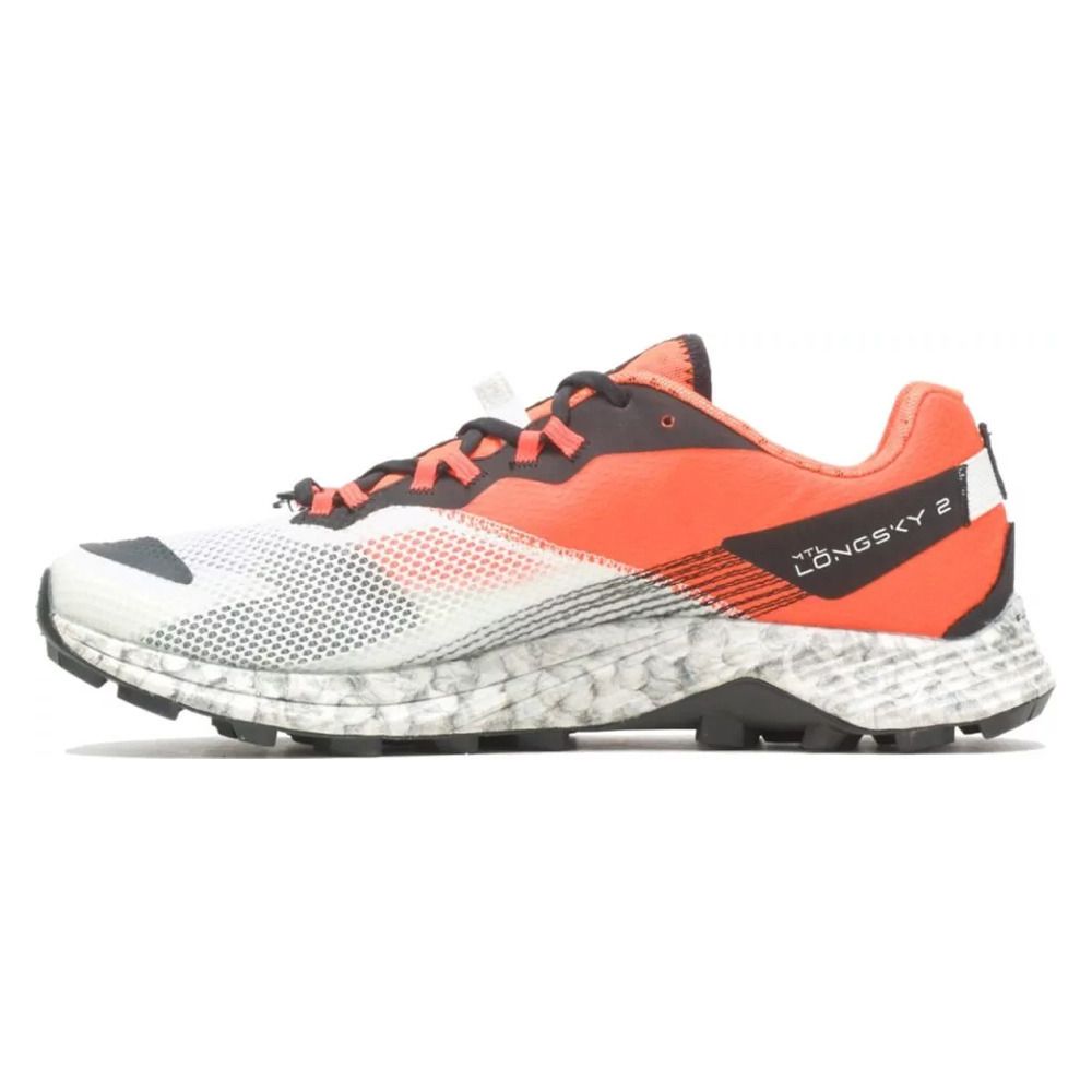 Merrell MTL LONG SKY 2 - Chaussures trail Homme white orange