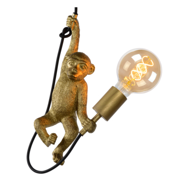 Lucide hanglamp Extravaganza Chimp zwart Ø17,6 cm