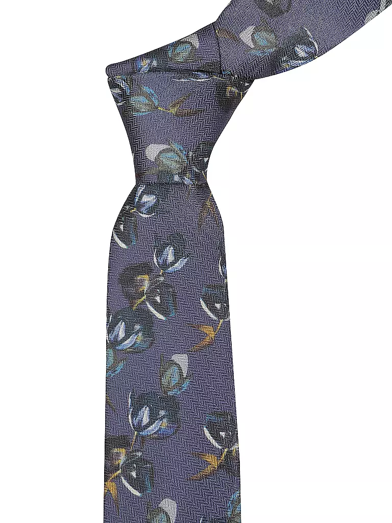 SEIDENFALTER Krawatte blau