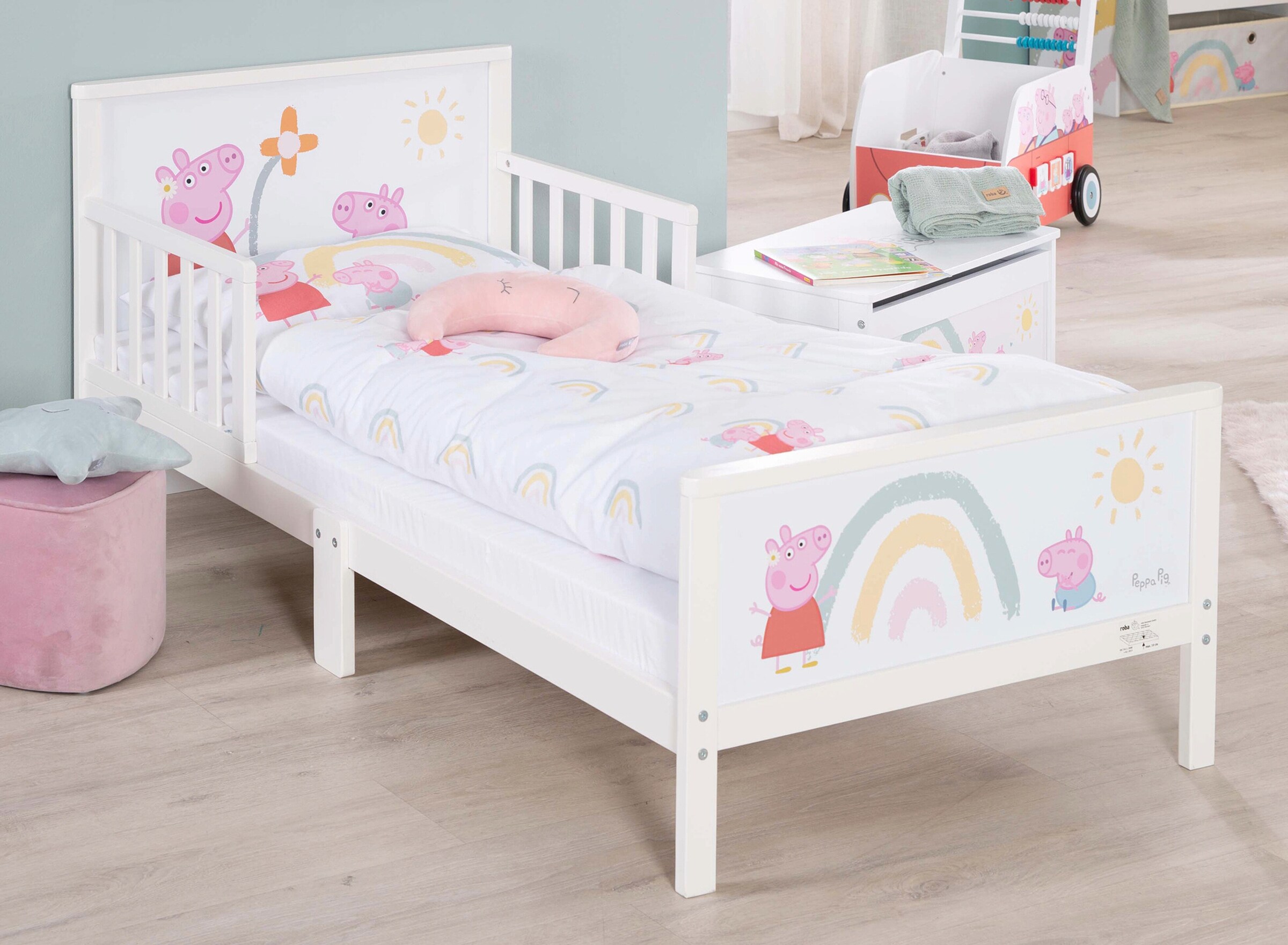 roba Toddler-Themen-Komplettbett, 70x140 cm Peppa Pig