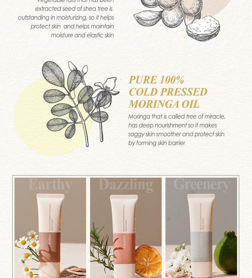 FRUDIA - Re:proust Essential Blending Handcrème - 3 soorten