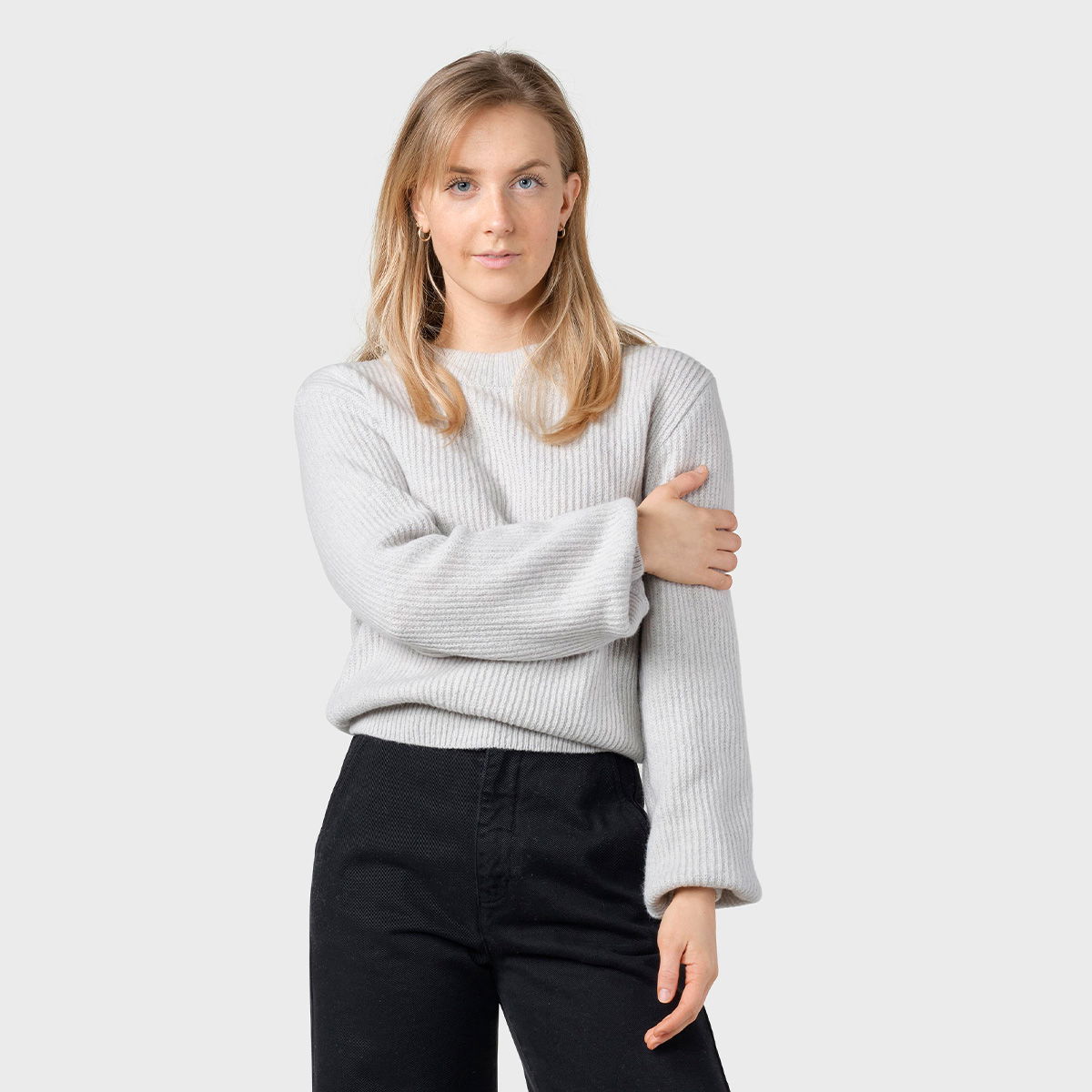 Klitmøller Collective Gerda Knit sweater, dame (Pastel Grey)