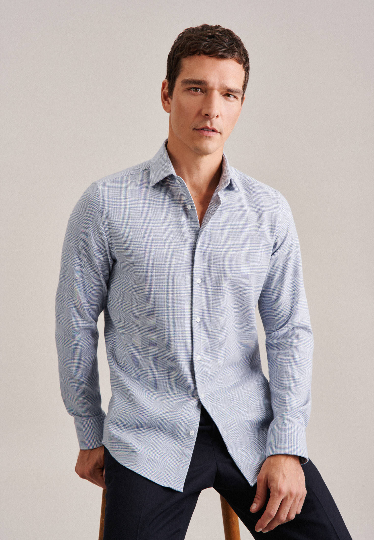 Seidensticker| Herren Flanellhemd Slim