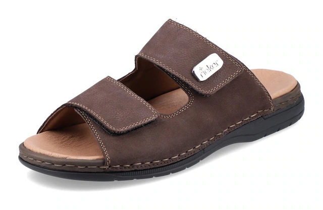 Rieker Pantolette  Klettschuh, Sandale, Sommerschuh mit praktischem Klettverschluss