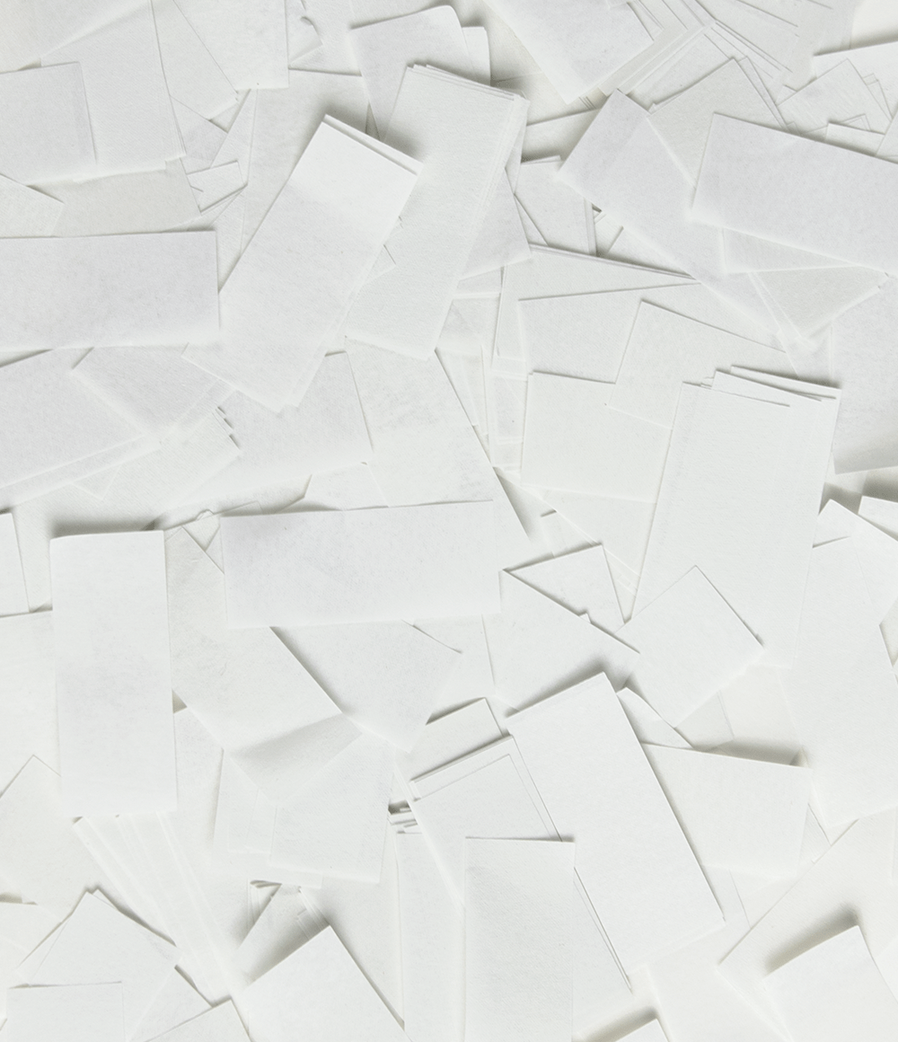 Witte Confetti Kanon Papier 40cm