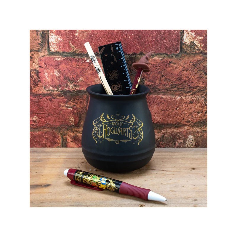 Pyramid International - Harry Potter Keramisk Kedel Skrivebord Organizer - Farverigt Våbenskjold