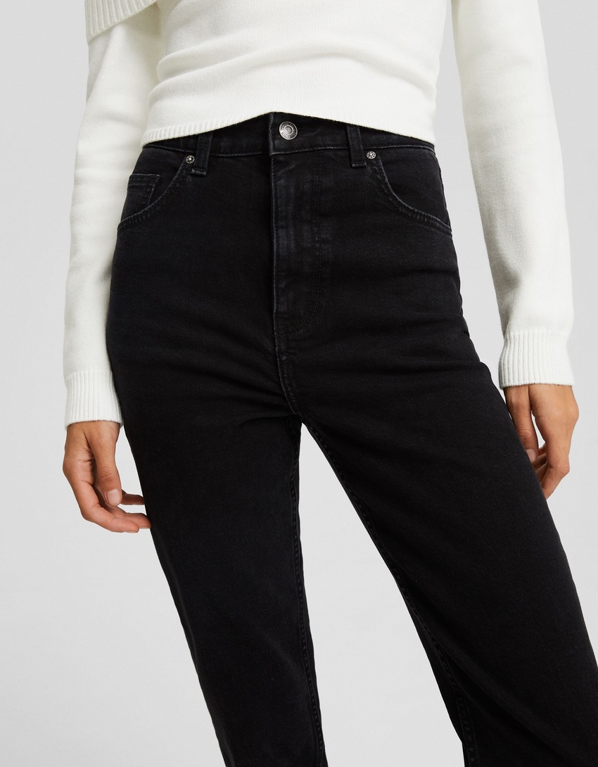 calças jeans confortáveis de mãe