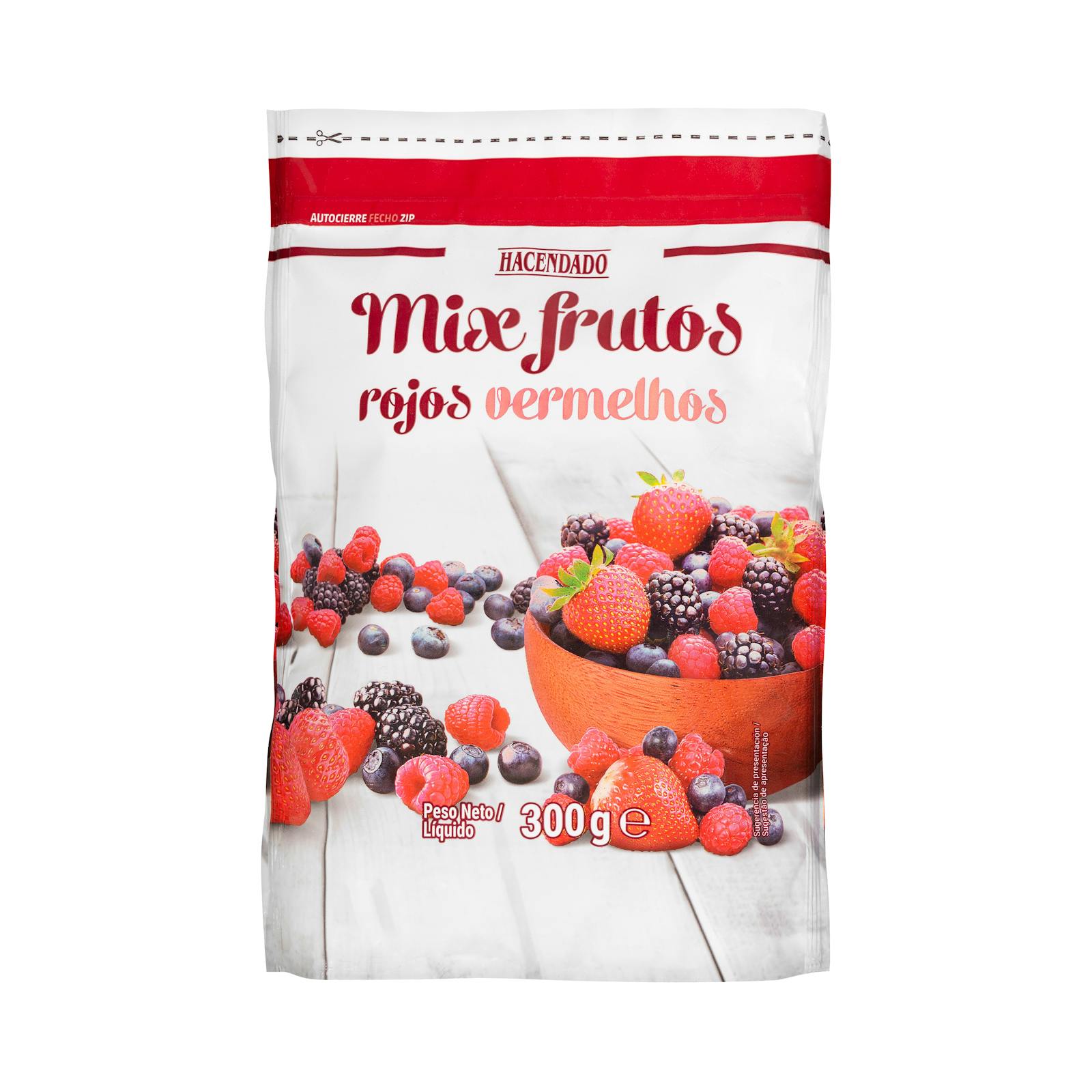 Mélange de fruits rouges surgelés Hacendado