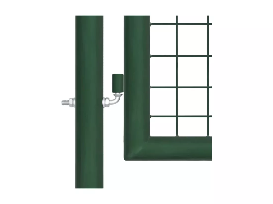 Portail en treillis de jardin Acier 400x75 Vert