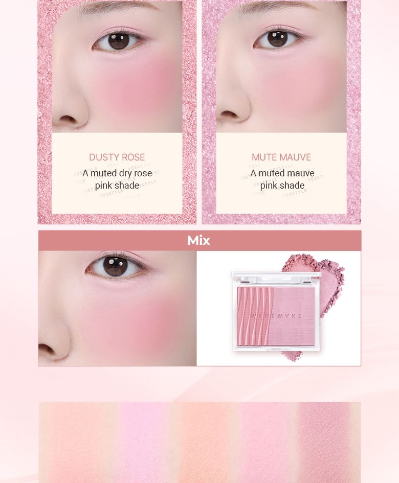 WAKEMAKE - Sheer Layering Dual Blusher - 9 soorten