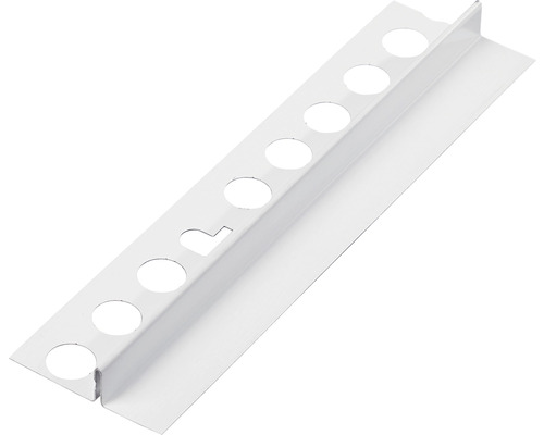 PROTEKTOR eind-/eindprofiel met schaduwvoeg voor droogbouw, gegalvaniseerd staal, wit, 3000 x 20 mm, bundel = 15 stuks