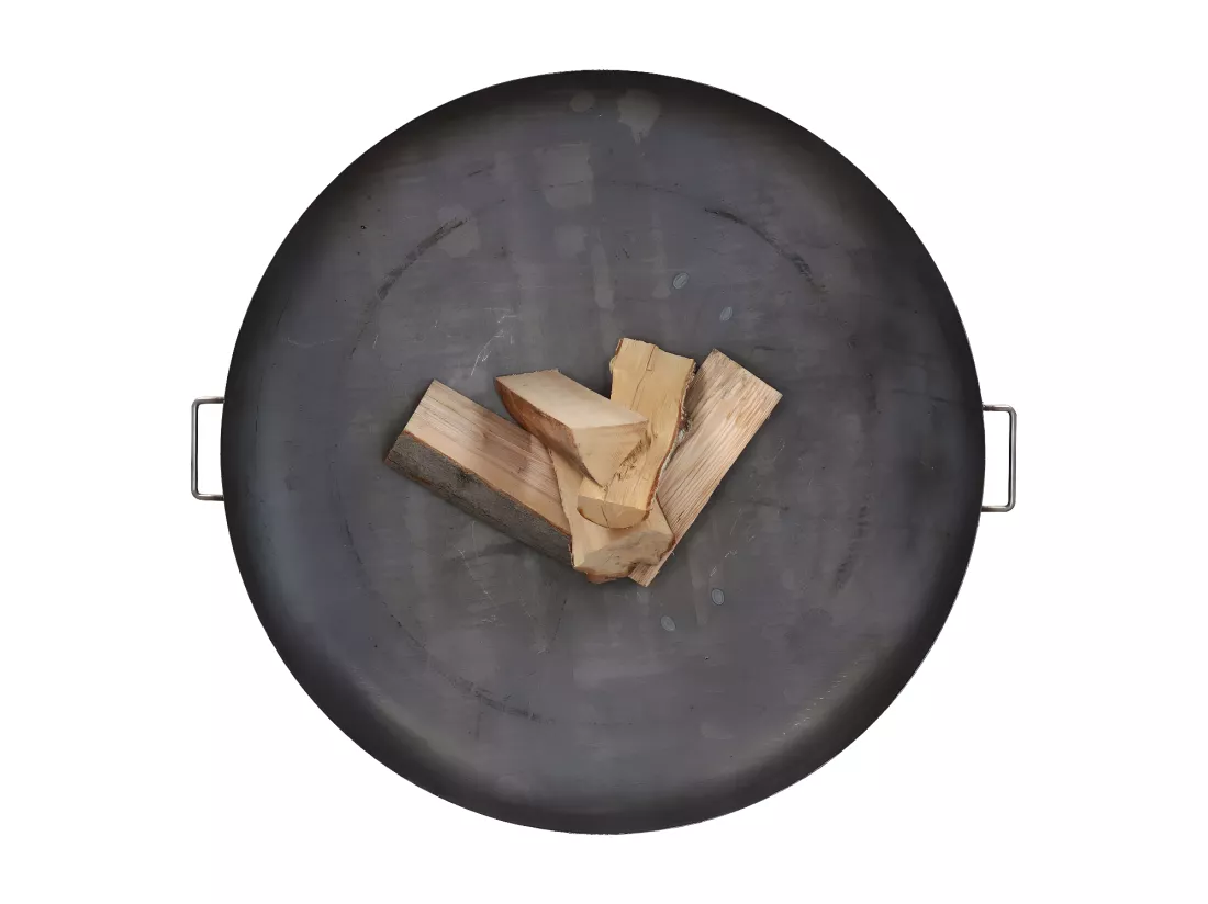 Brasero en métal - Coupe ronde - D 100 cm x H 30 cm - Noir