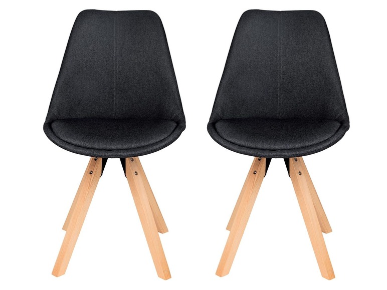 2 gestoffeerde eetkamerstoelen