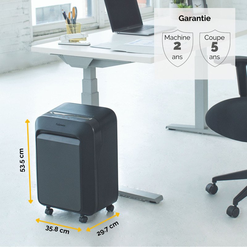 Destructeur Fellowes LX210 - coupe croisée