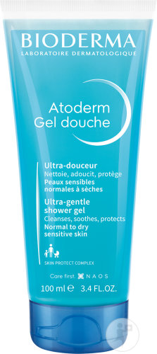 Bioderma Atoderm Gel Douche Nettoyant Douceur Quotidien Sans Savon Peaux Sensibles Sèches 100ml