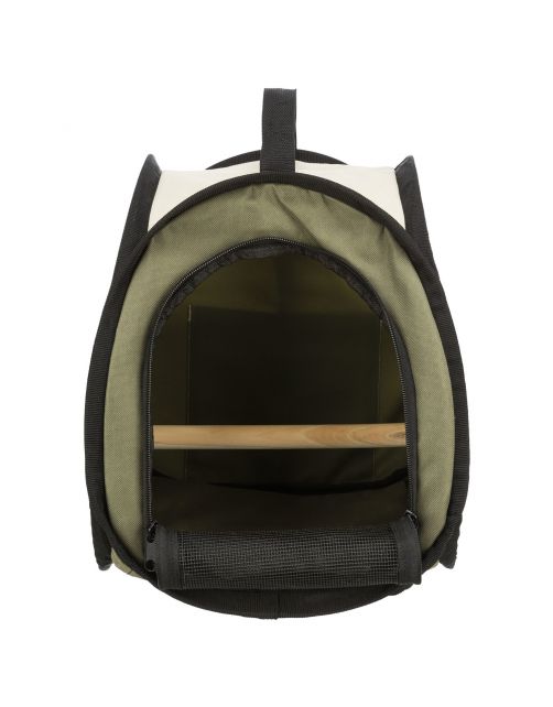 Trixie Vervoerstas - Vogeltransporttas - 27x32x27 cm Olijfgroen Beige