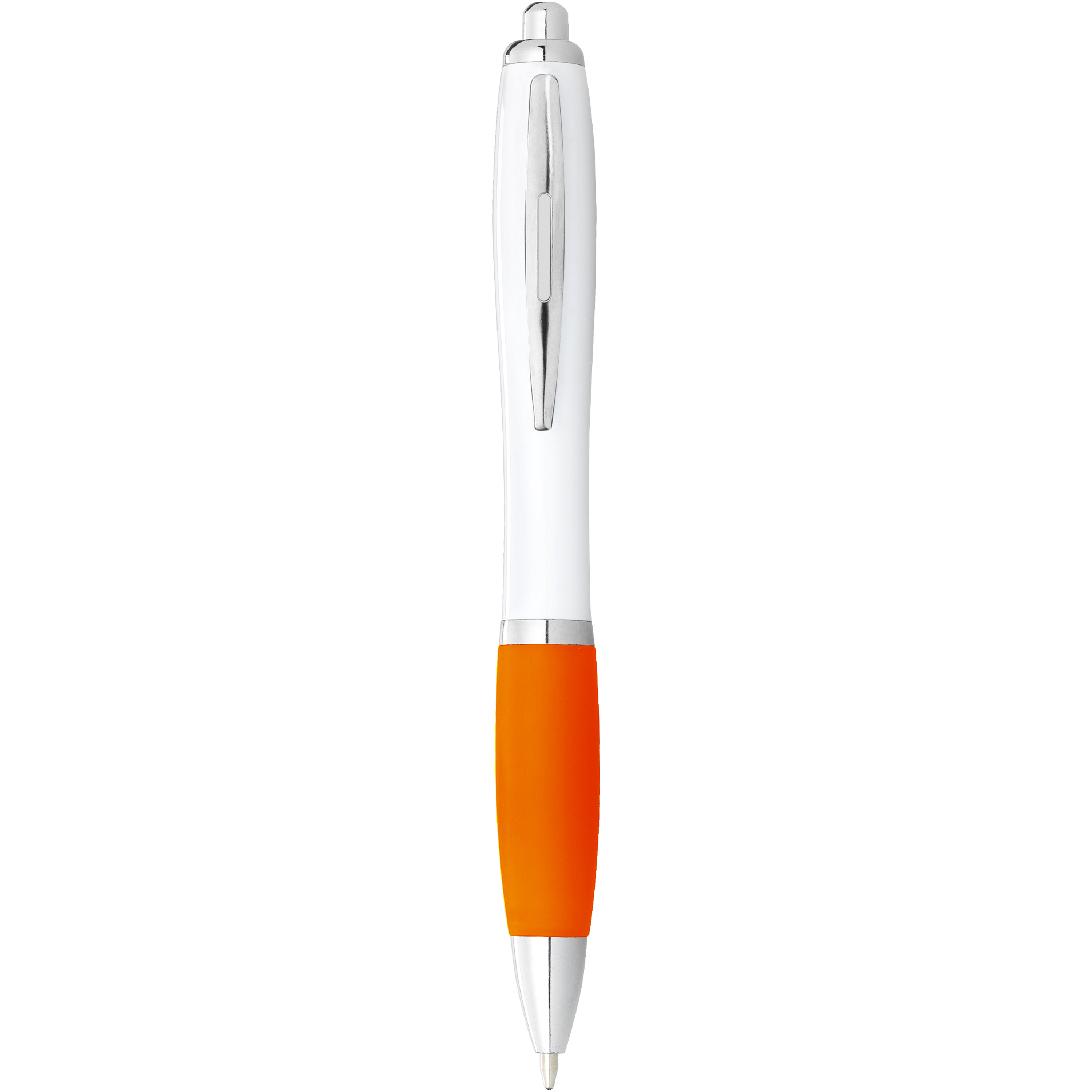 EgotierPro 106900 - Stylo bille avec corps blanc et grip coloré Nash