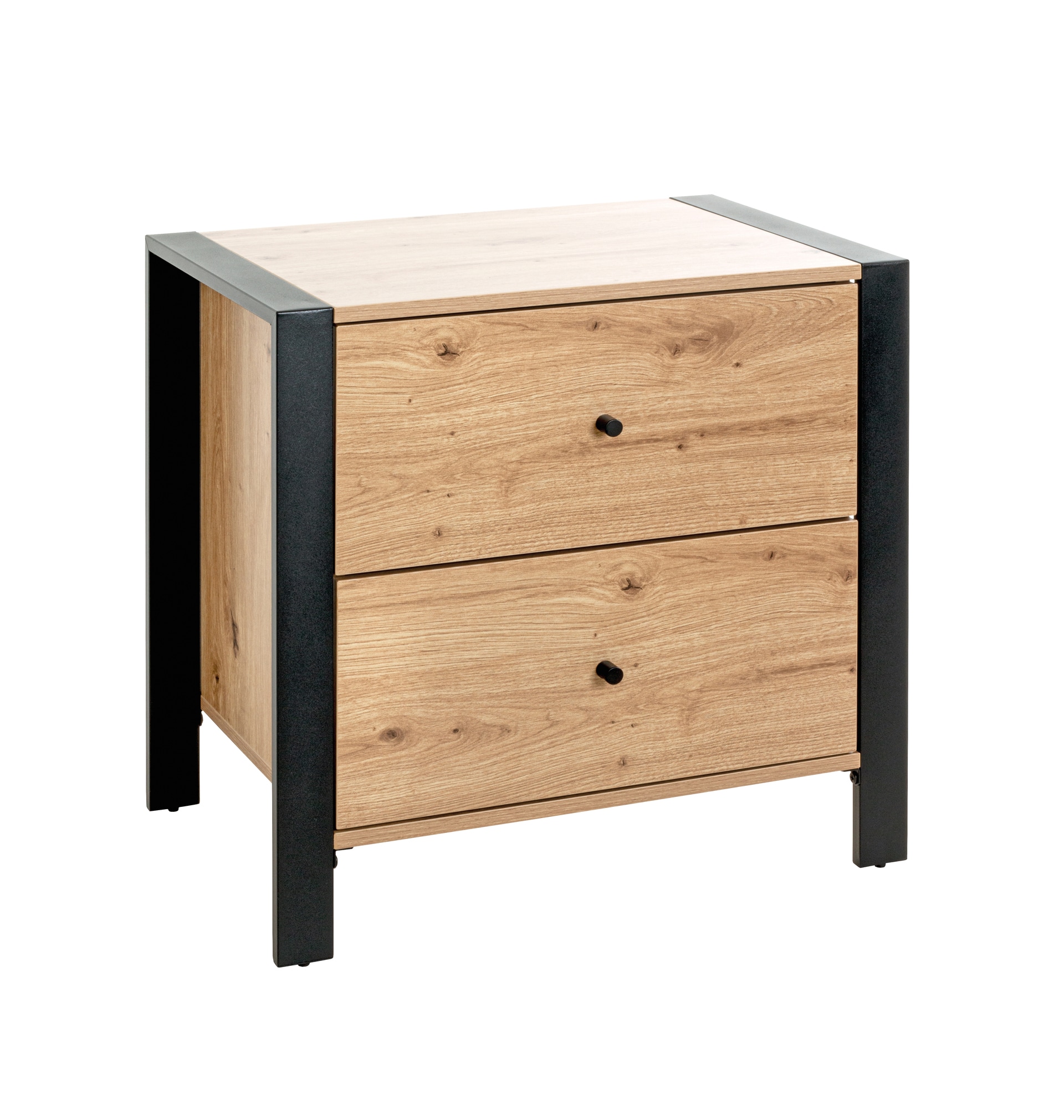 Konsole 60 x 42 cm braun/schwarz