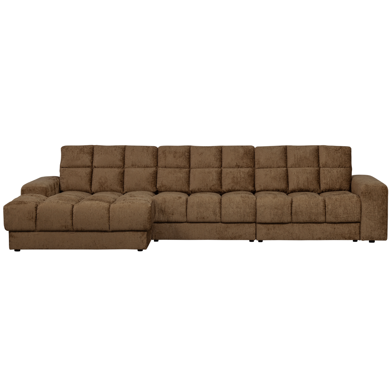 WOOOD Second Date Chaise Longue Links - Structure Velvet - Brass