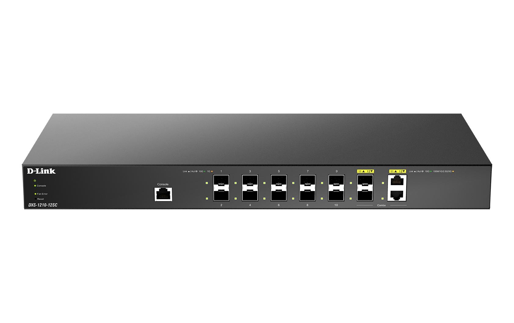 SFP+ Switch DXS-1210-12SC 12 Port<br>10G Multi-Gigabit Smart Managed Switches
