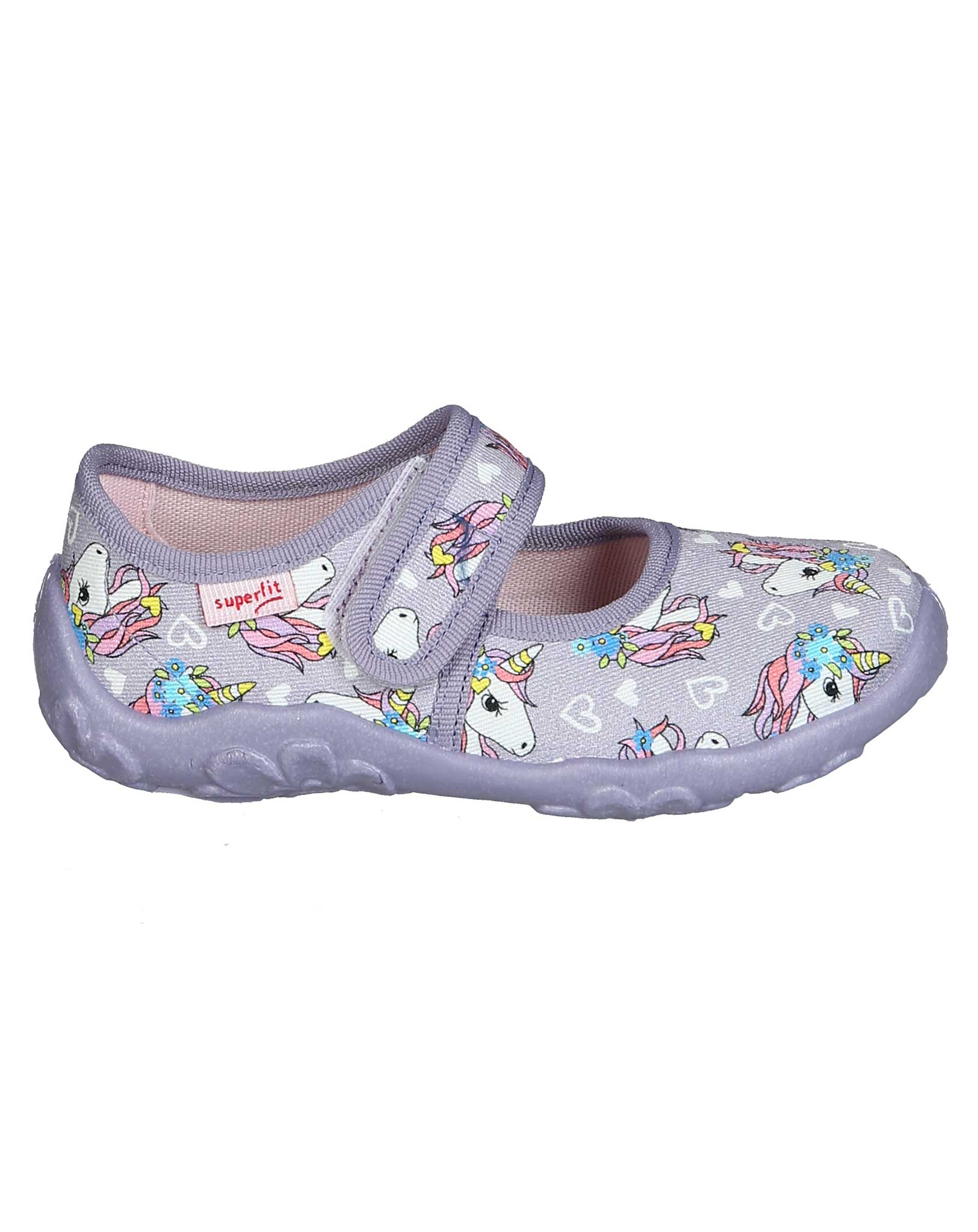 Klett-Hausschuhe UNICORNS in lila