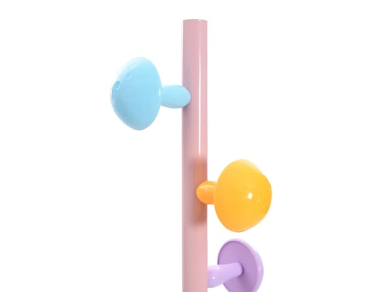 VIDAXL - Porte manteau Porte-manteau rose 172 cm fer enduit de poudre