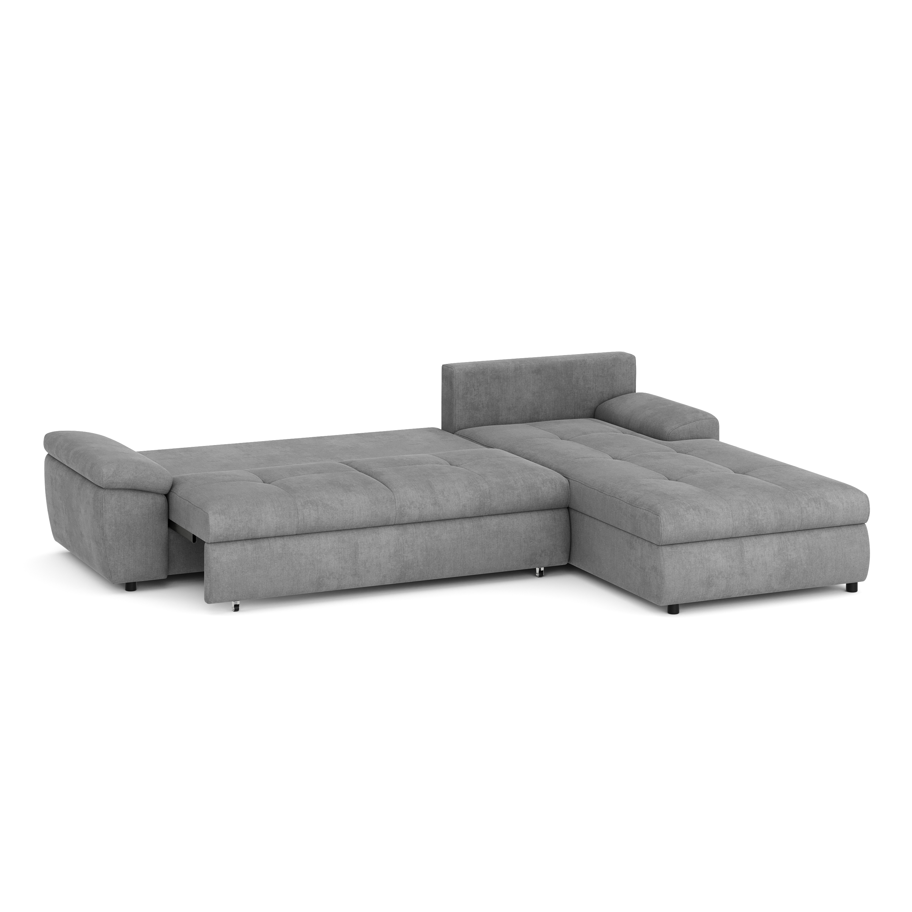 Ecksofa mit Schlaffunktion BRYNN rechts grau