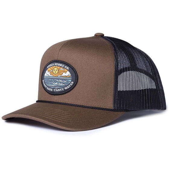 Vissla West Winds Eco Trucker Hat Dark Earth Men FA24