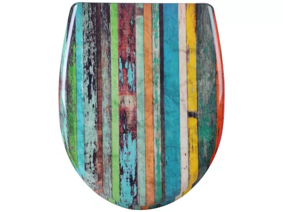 Abattant WC siège de multicolore 45.5 x 37.1 x 37.1 cm 19_0000713