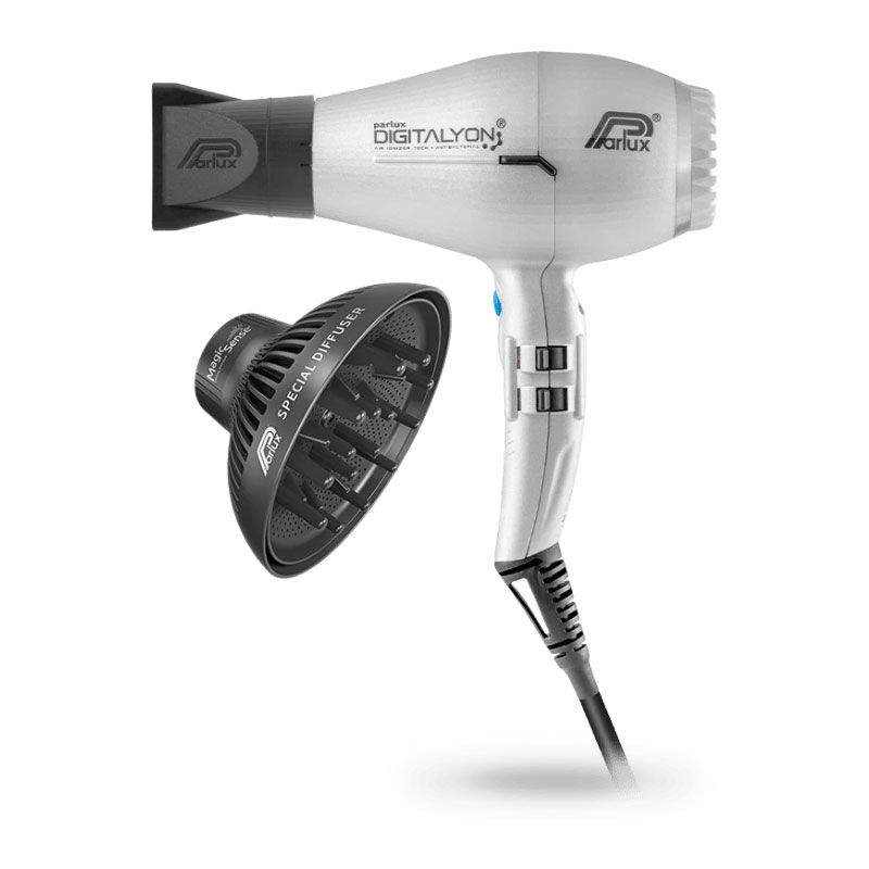 Sèche-cheveux Digitalyon et son diffuseur Magic Sense argent