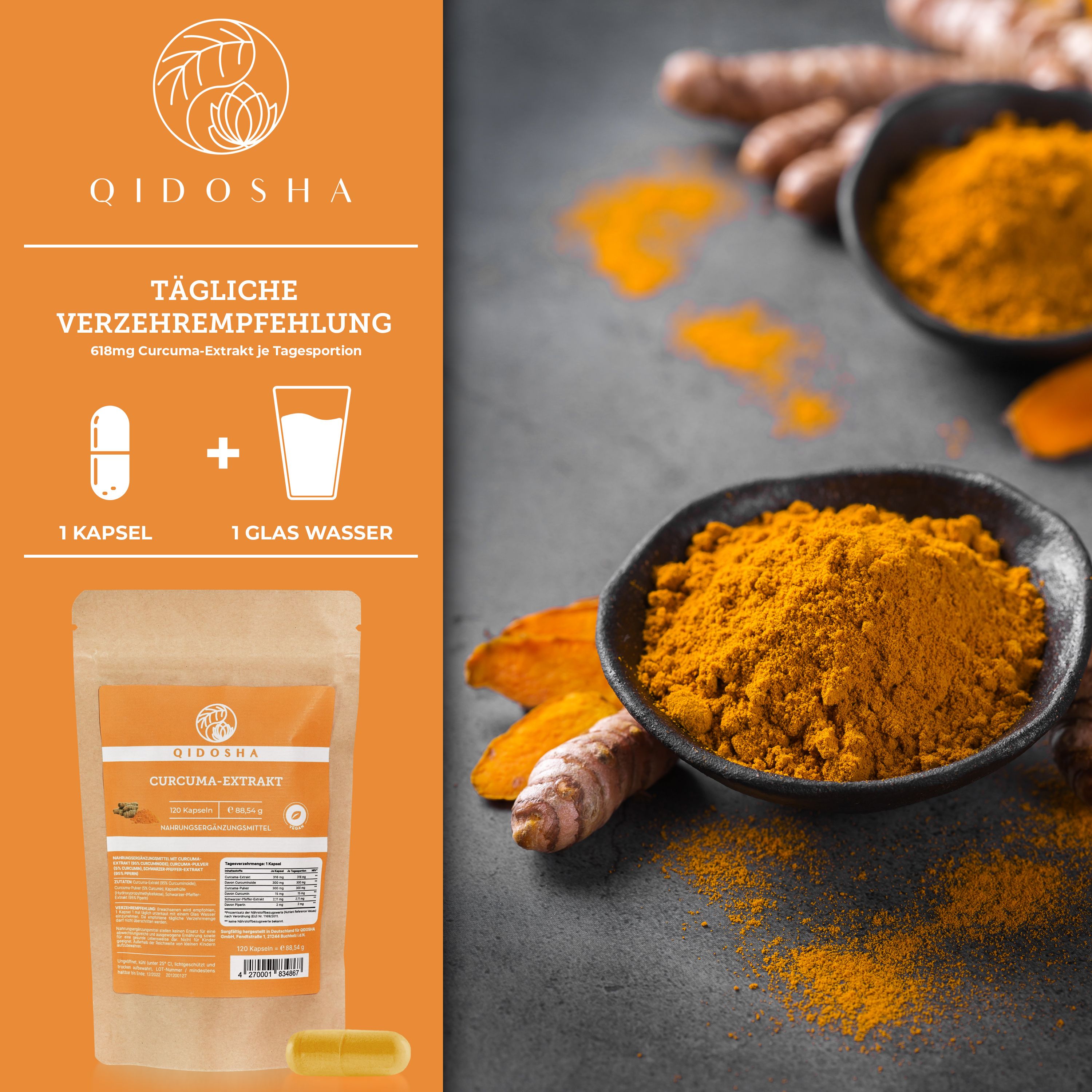QIDOSHA Curcuma-Extrakt Refill