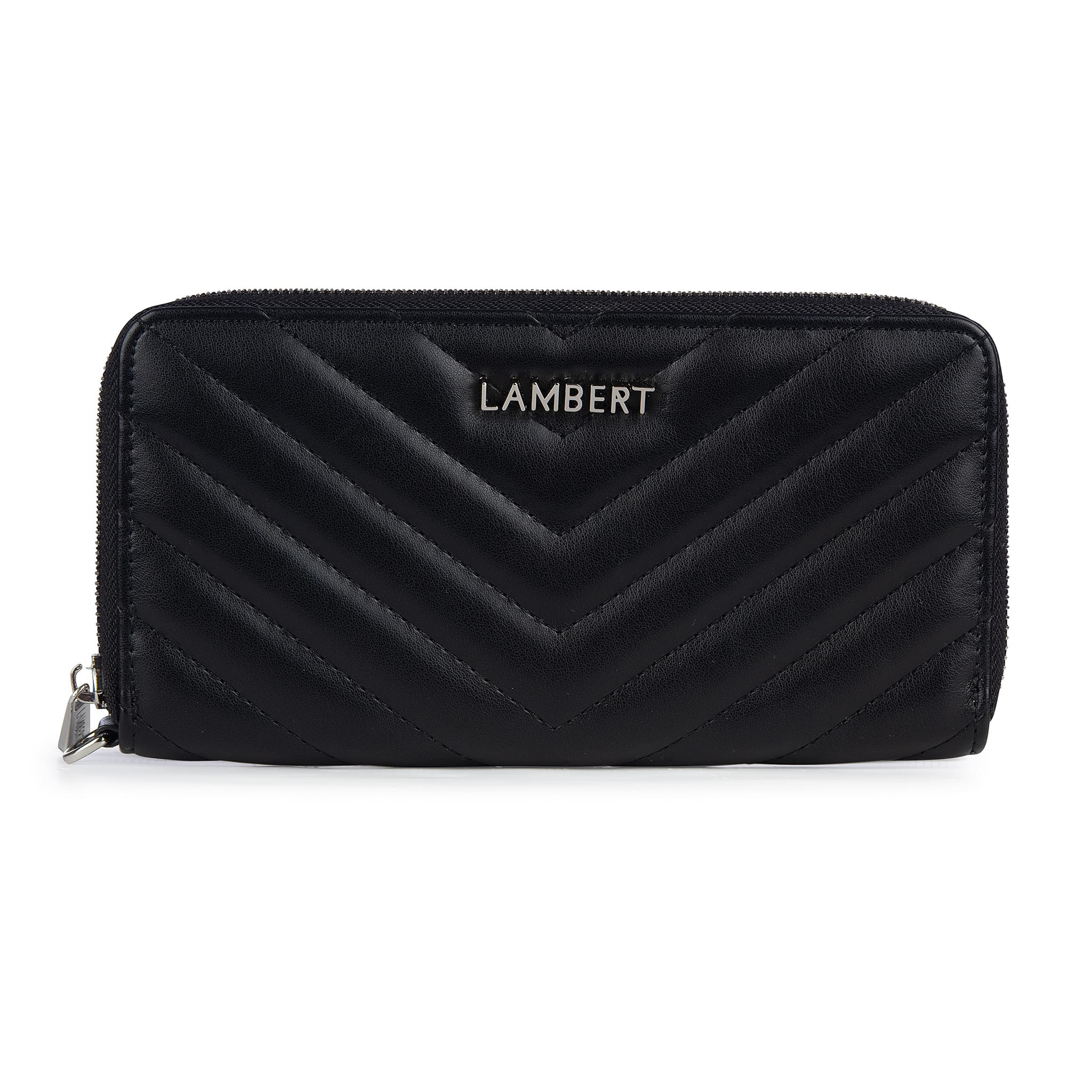 Lambert Portefeuille Matelassé Frida - Noir