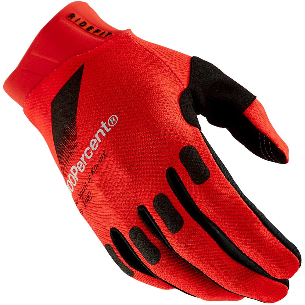 100% - Gants Ridefit Rouge