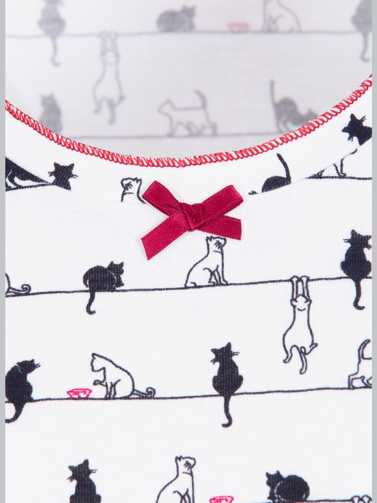 Bequemer Schlafanzug mit Druck-Motiv Weiss