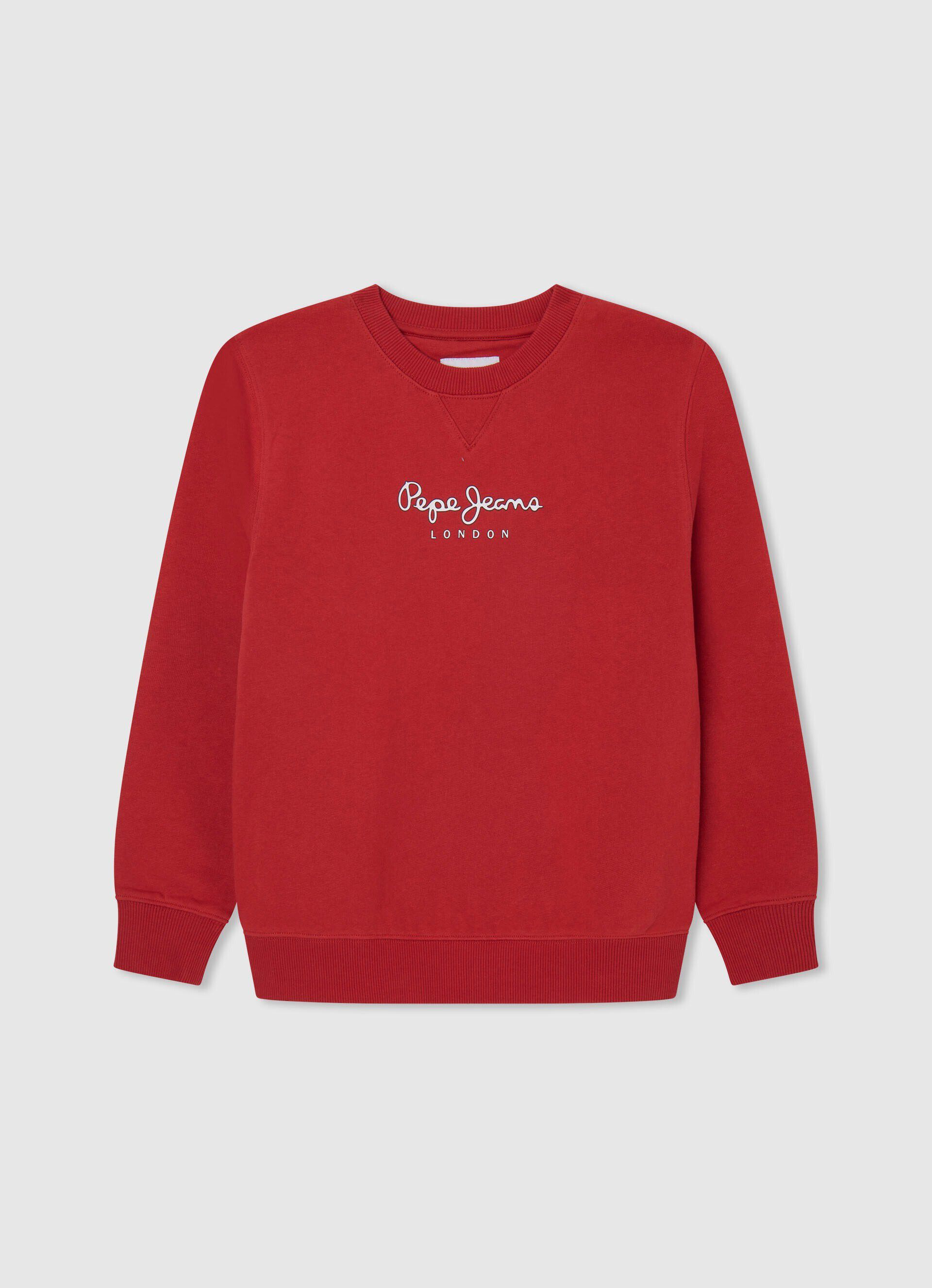 MOLETOM COM LOGOTIPO ESTAMPADO - vermelho estúdio