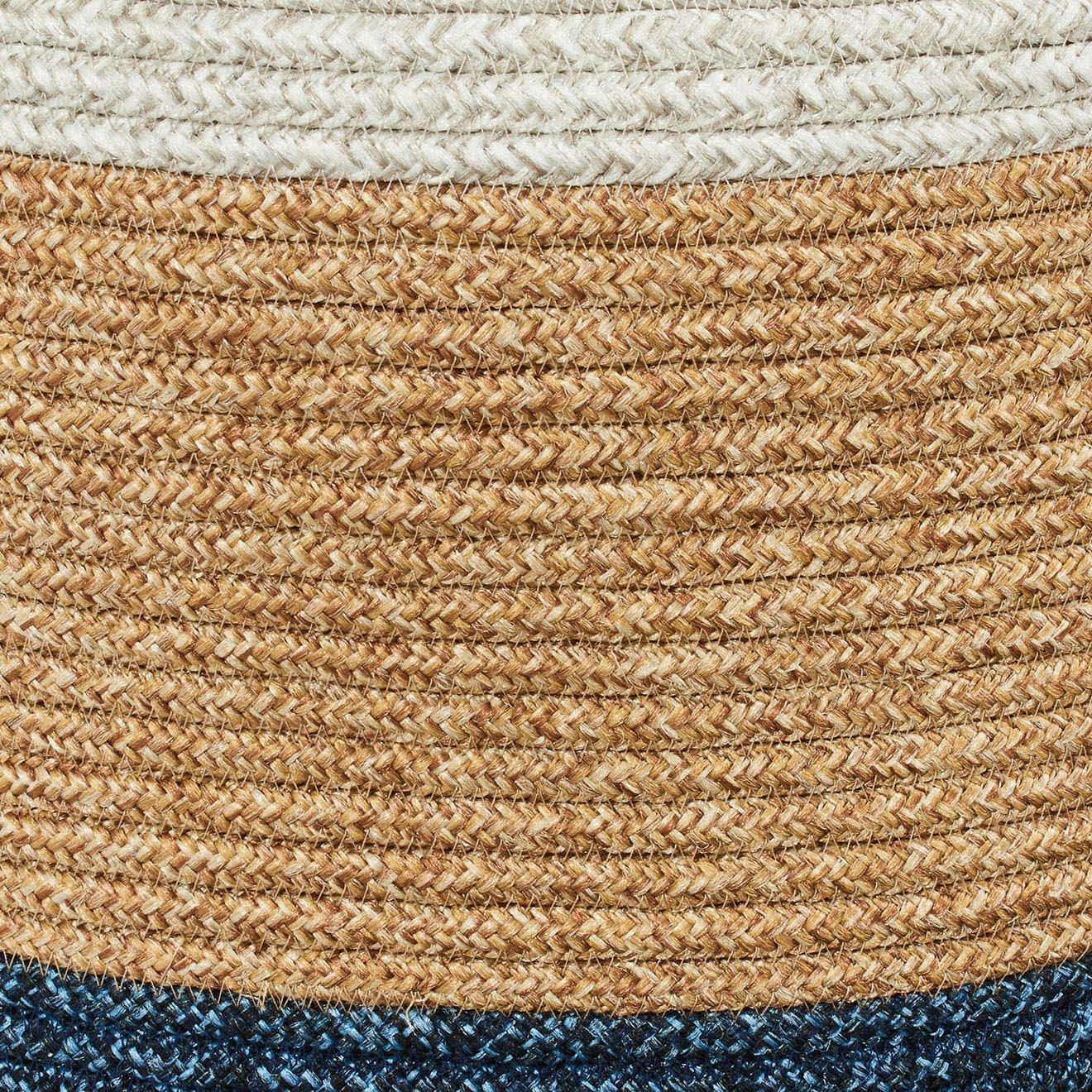 Nazar Rugs Panier CALI 4202 fait main gris - 23x12 cm