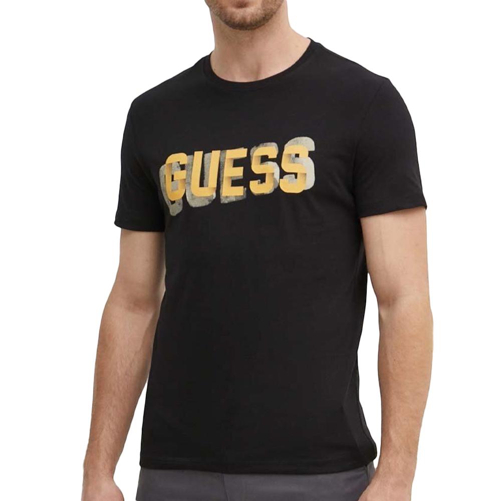 Guess T-shirt Noir Homme Guess M4YI15I3Z14
