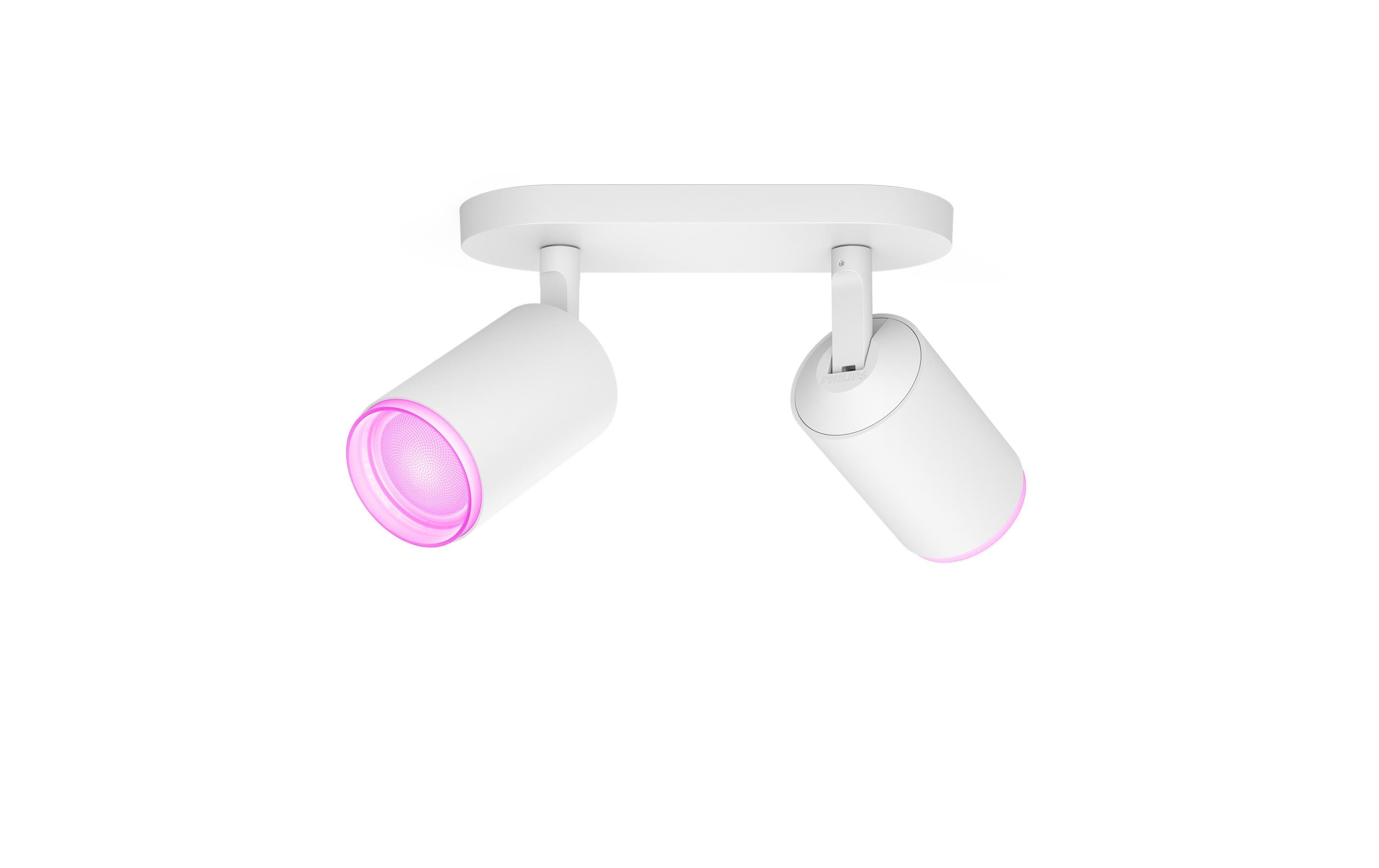 White & Color Ambiance Fugato 2er-Spot Weiss<br>2er-Spot mit Weisstönen und mehr als 16 Millionen Farben