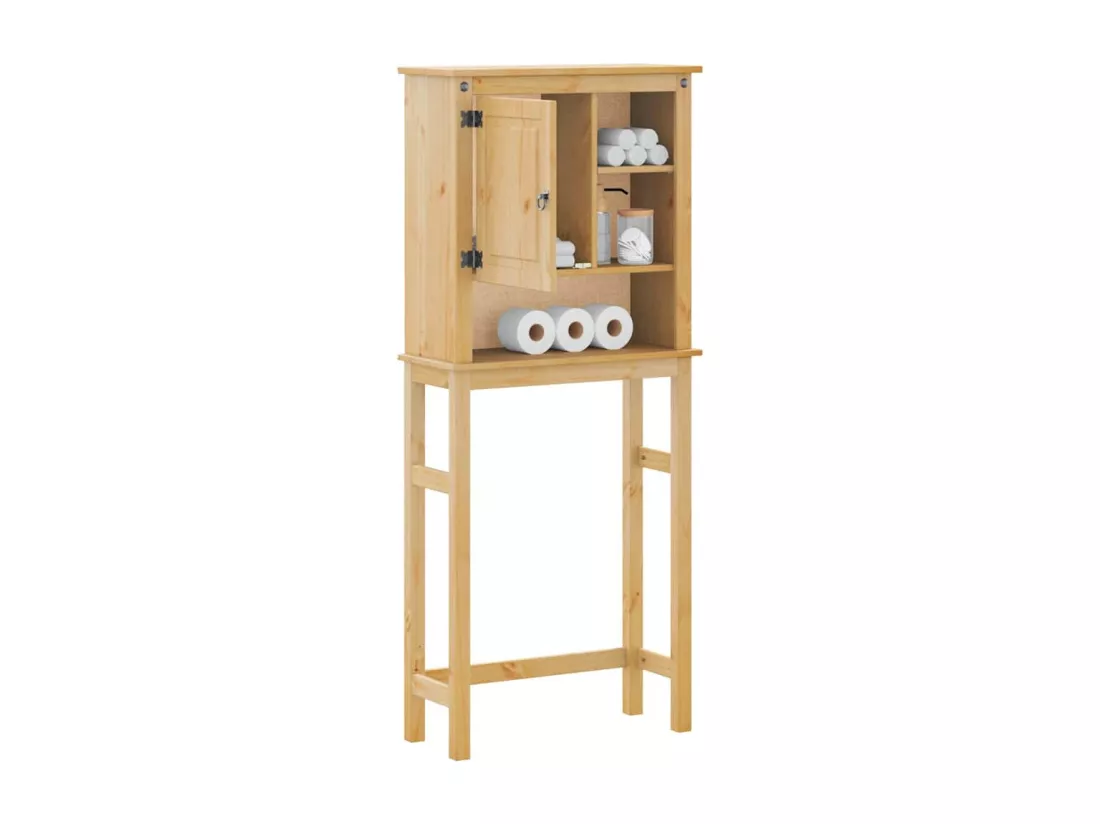 Armoire pour machine à laver salle de bain Corona pin massif