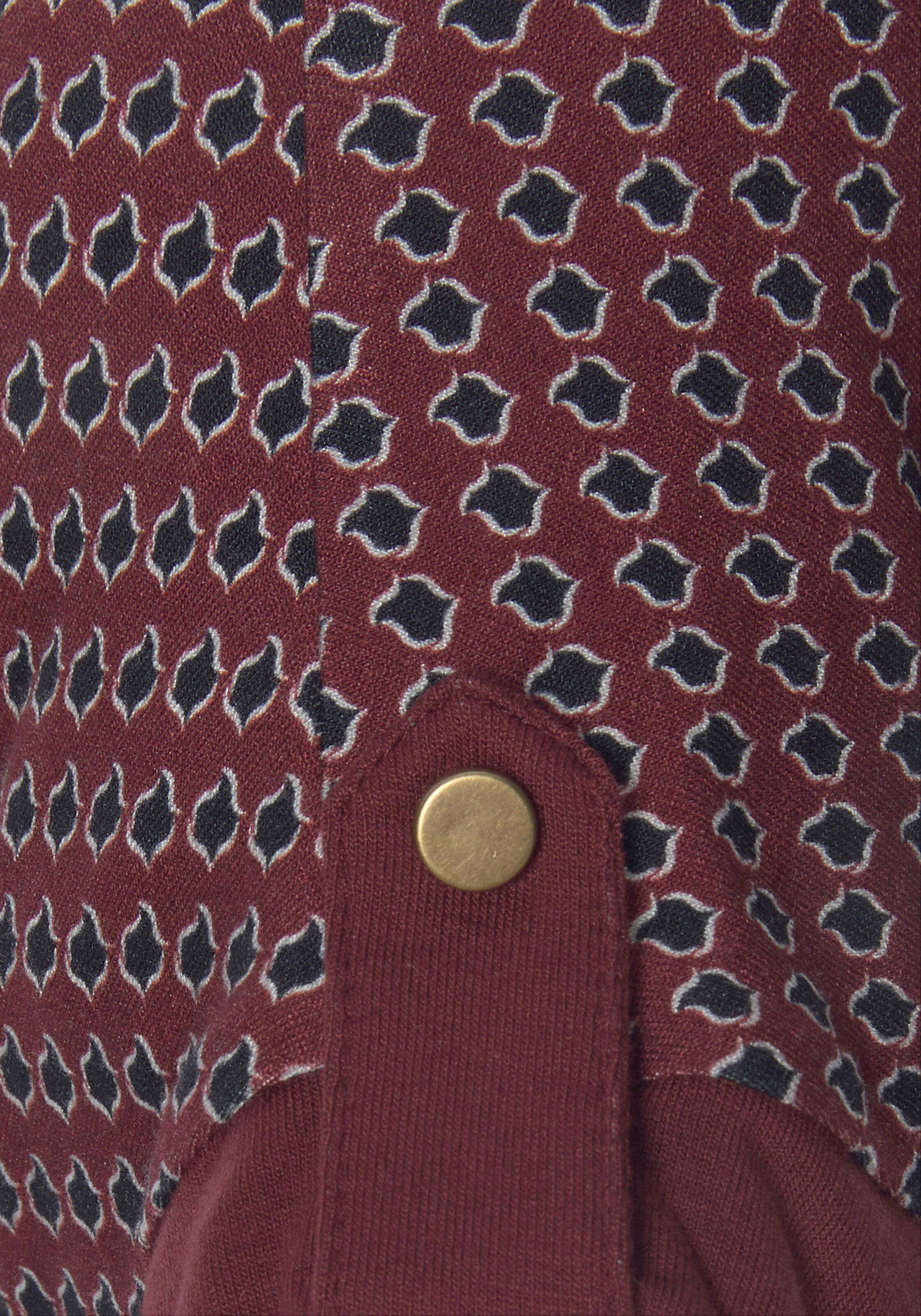 Vivance Kurzarmshirt in beere, navy
